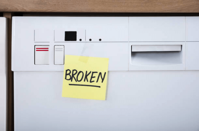 broken dishwasher